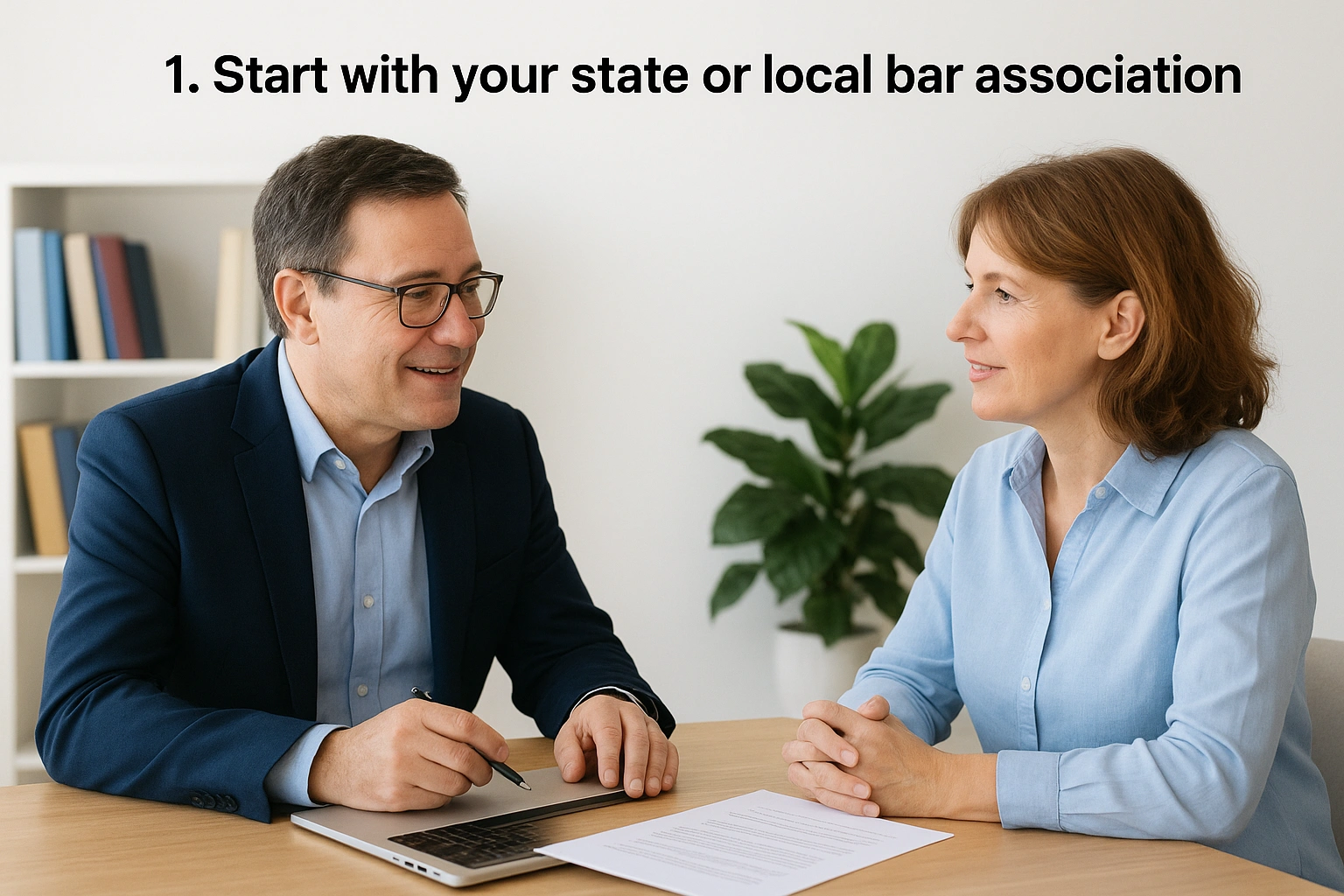 1. Start with your state or local bar association