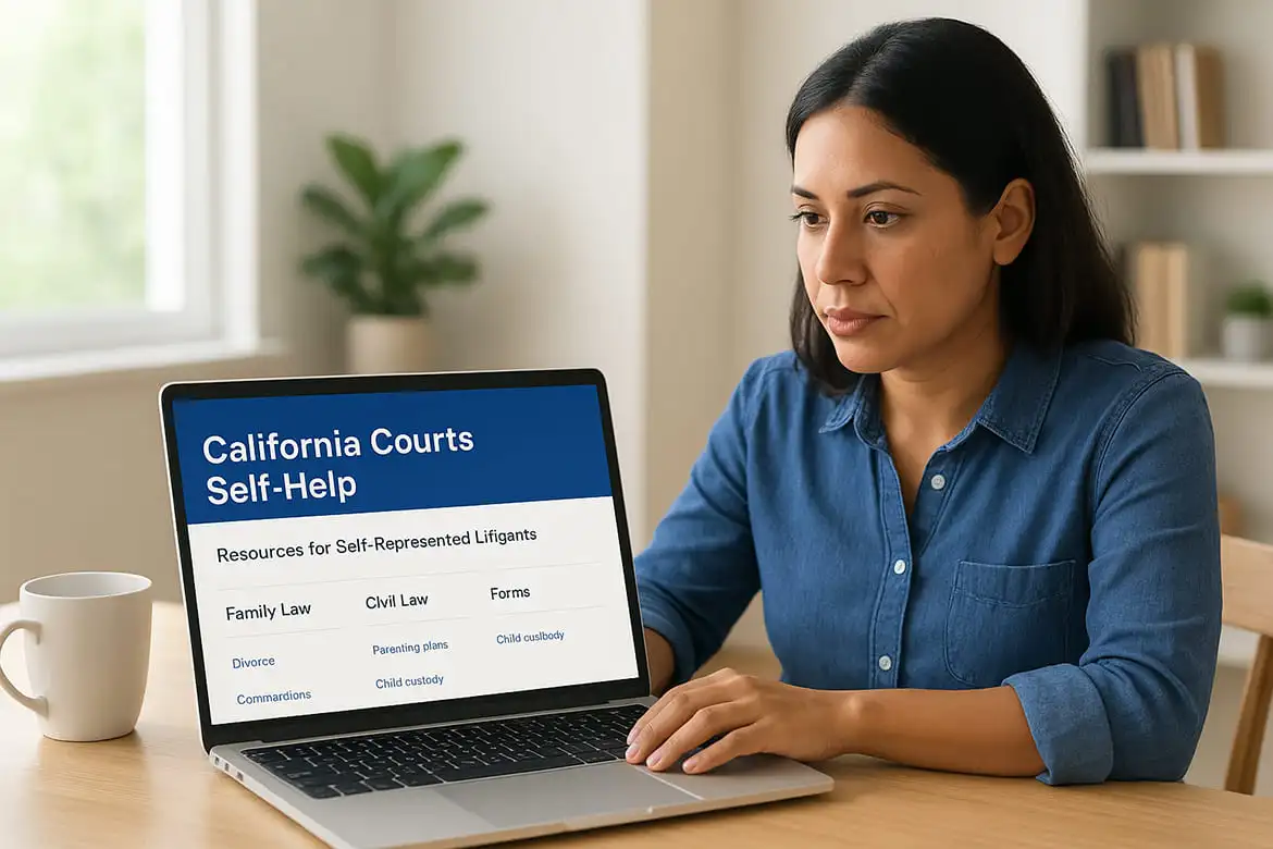 4. California Courts court-based self-help services