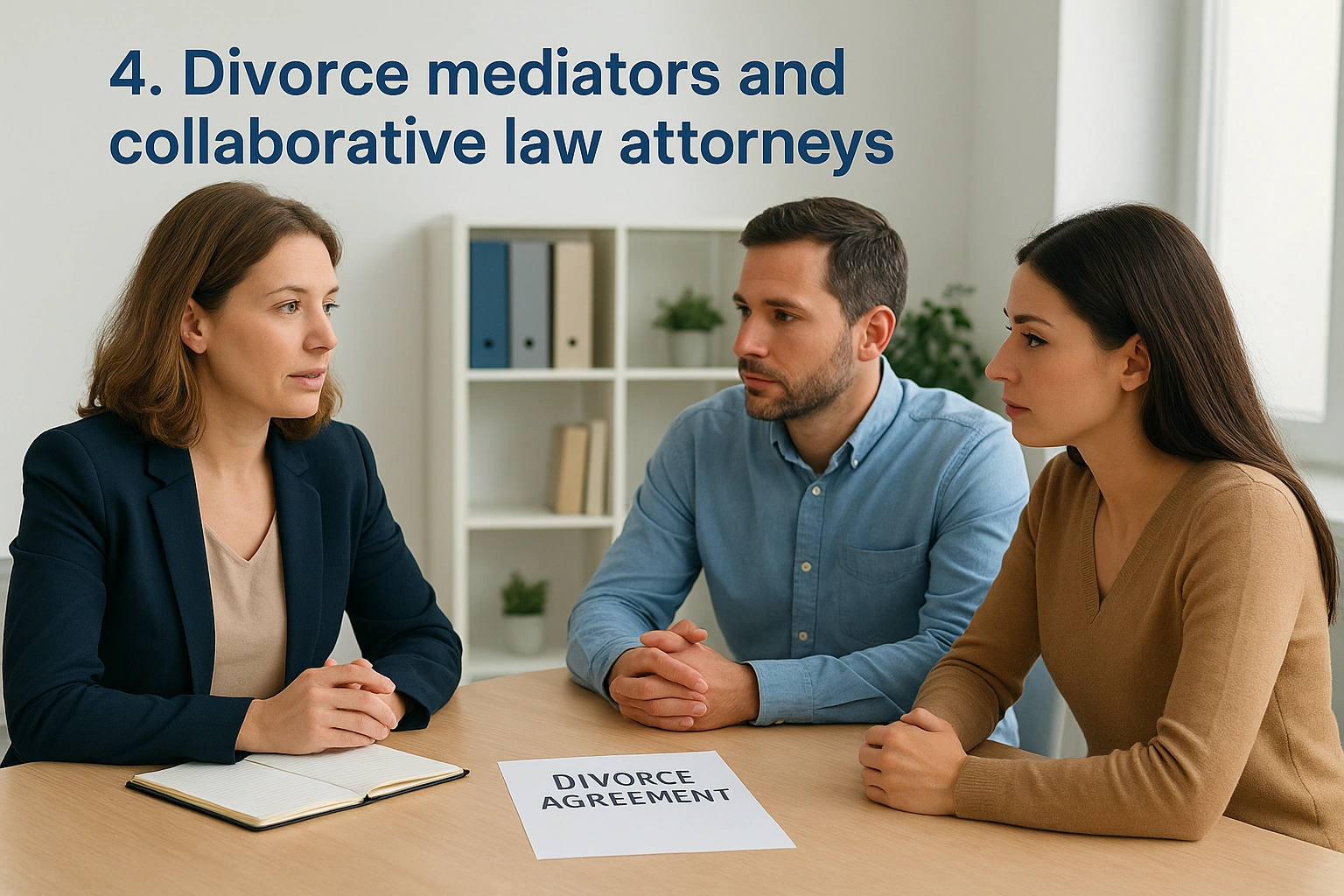 4. Divorce mediators and collaborative law attorneys