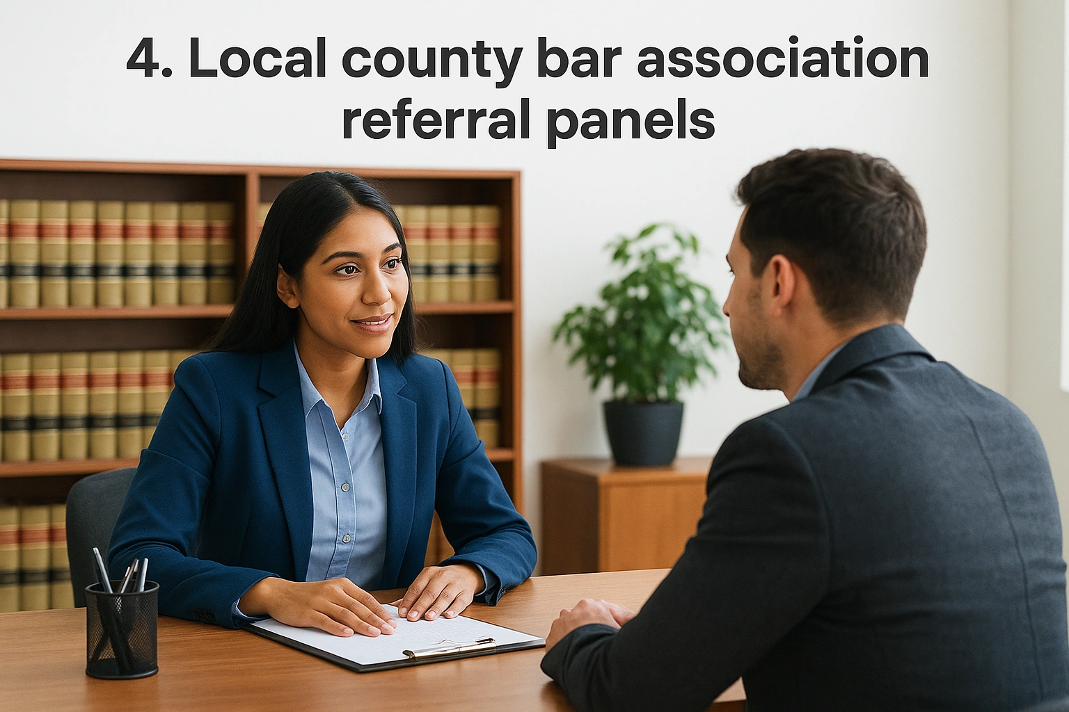 4. Local county bar association referral panels