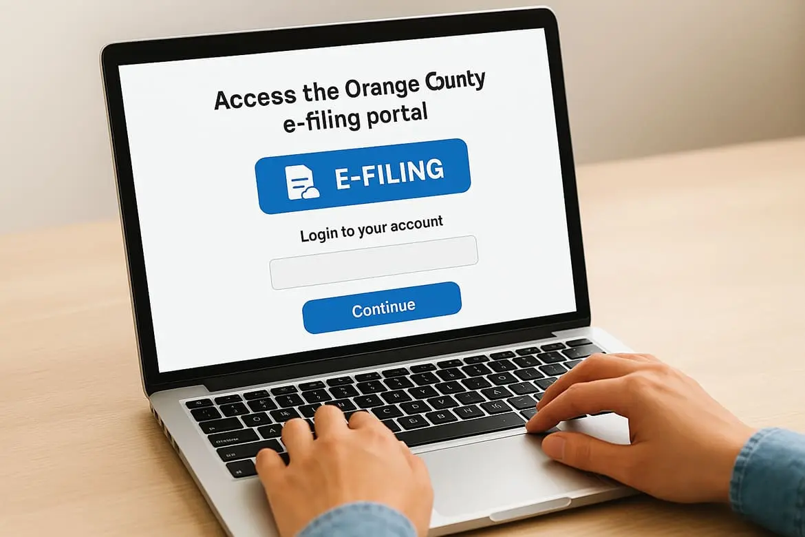 Access the Orange County e-filing portal