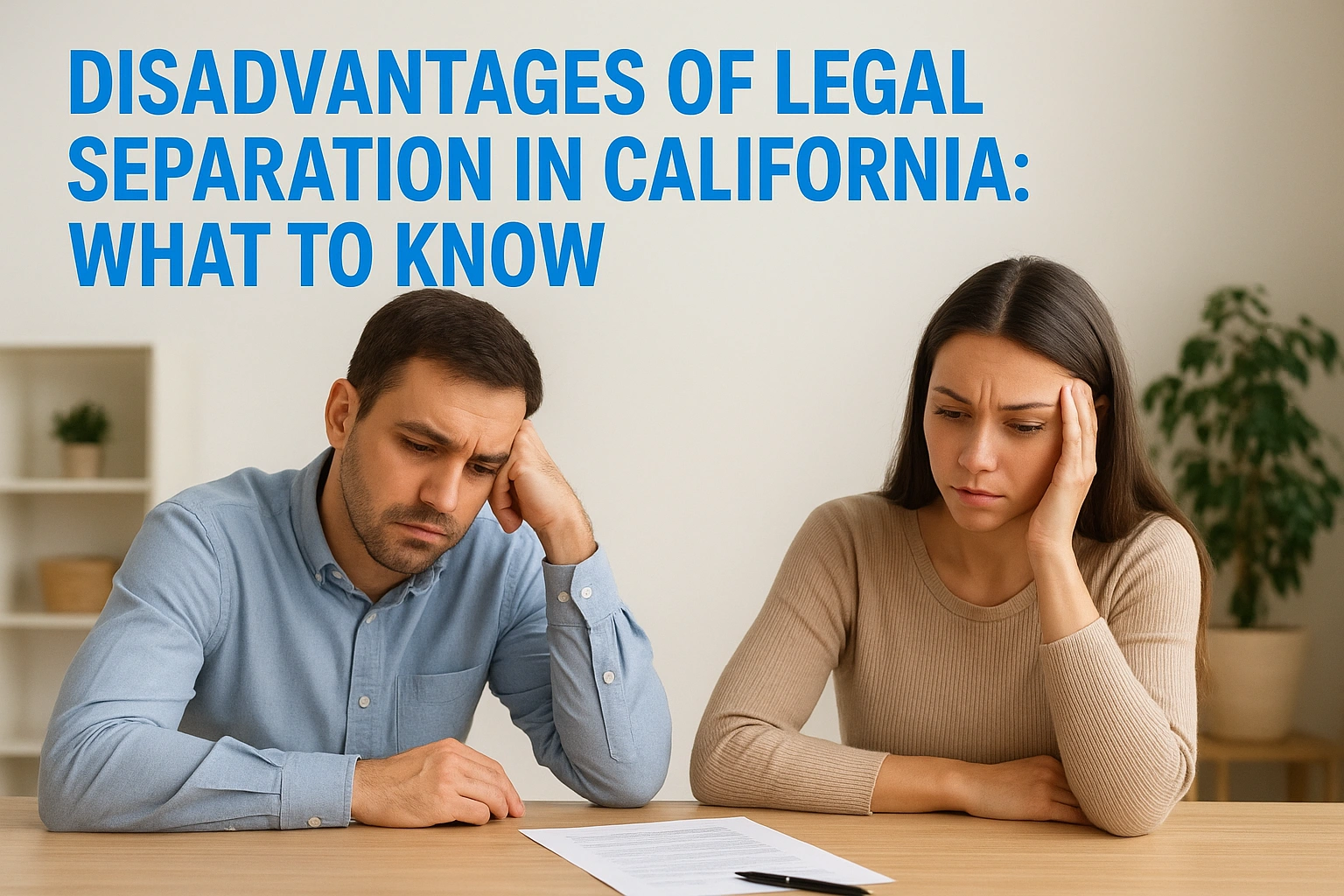 disadvantages-of-legal-separation-in-california