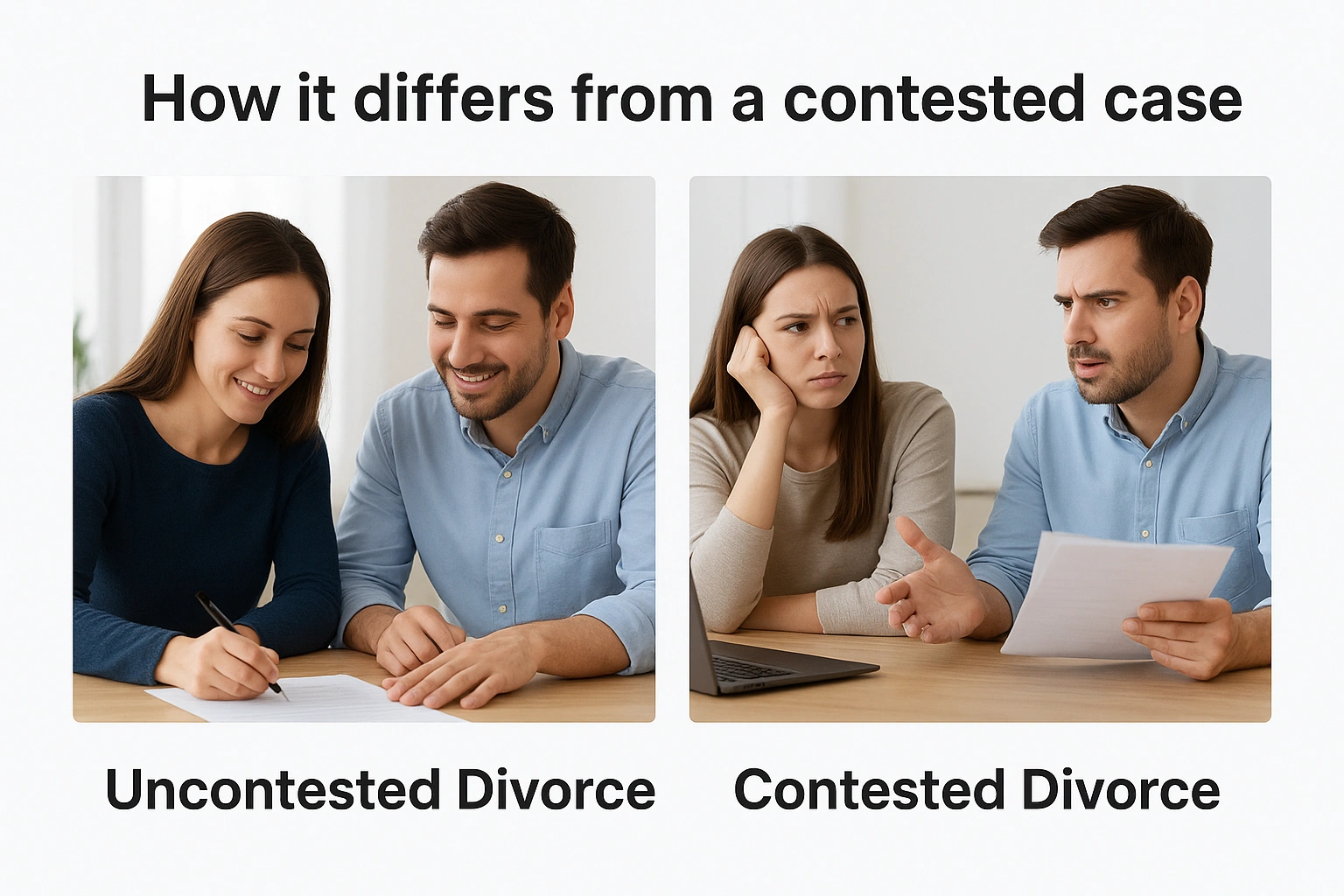 How it differs from a contested case
