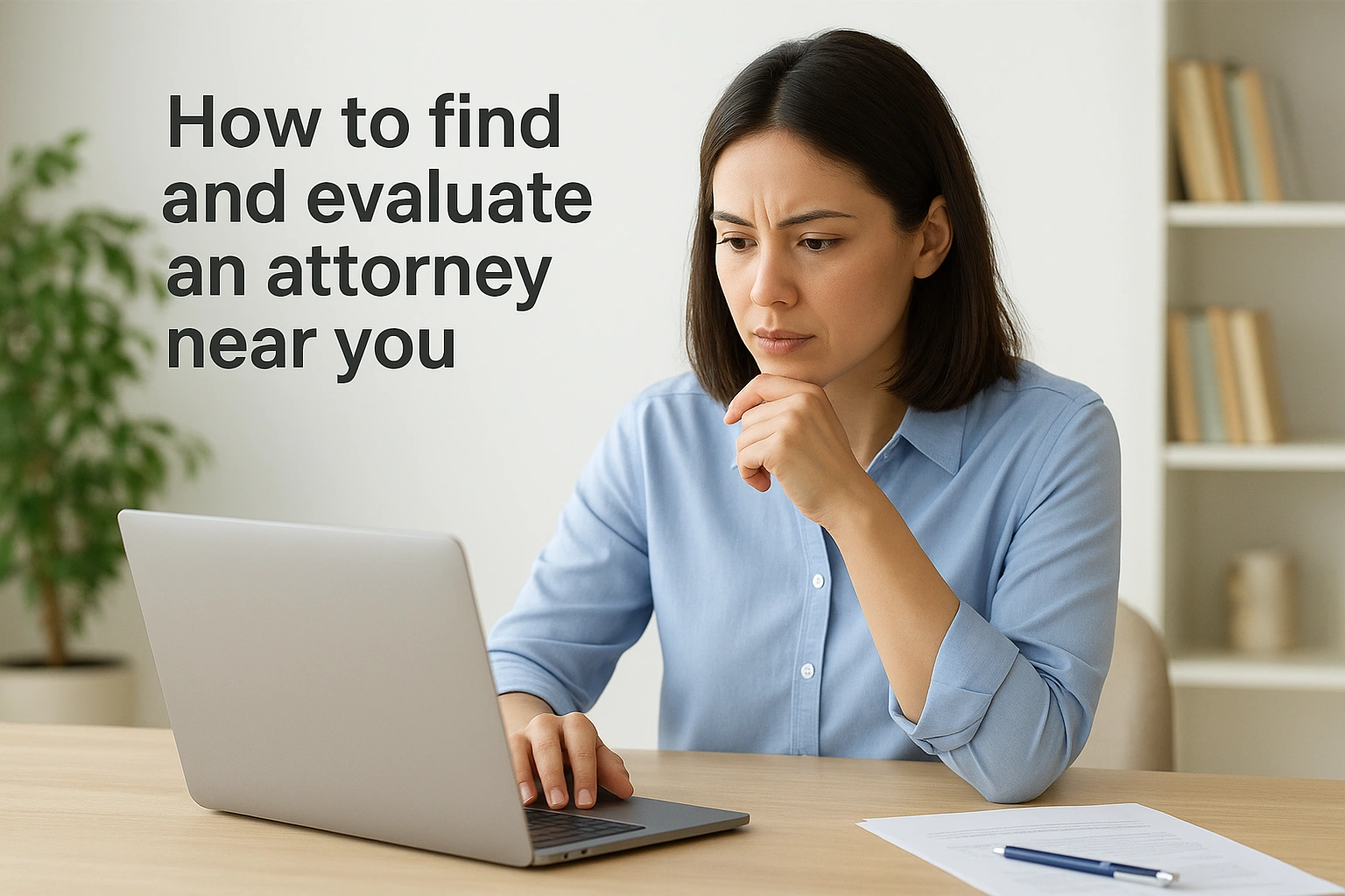 How to find and evaluate an attorney near you