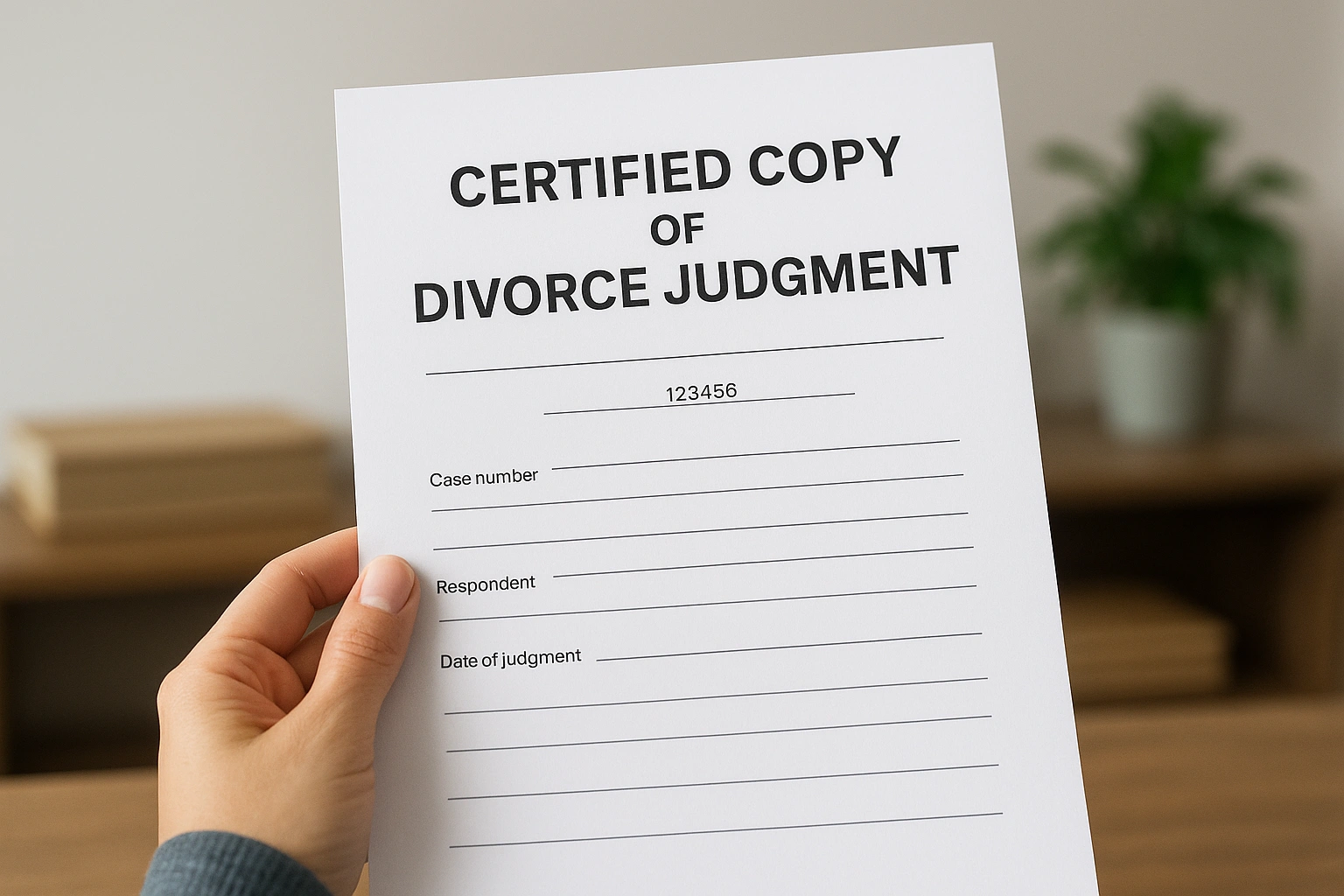 How to get a certified copy of your divorce judgment