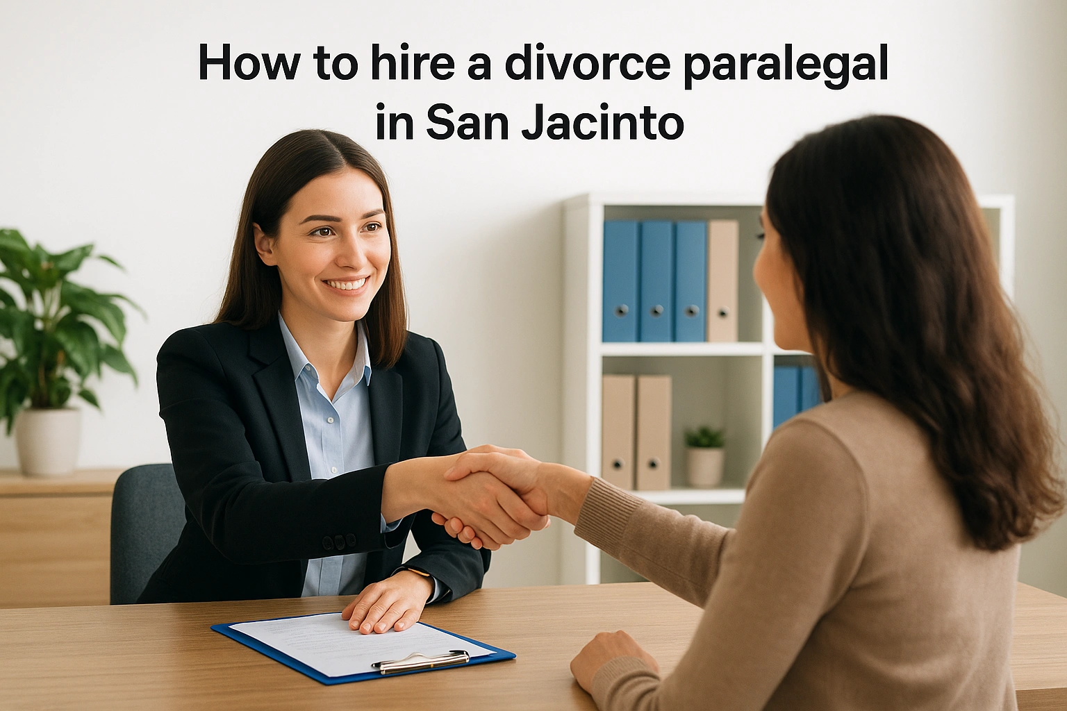 How to hire a divorce paralegal in San Jacinto