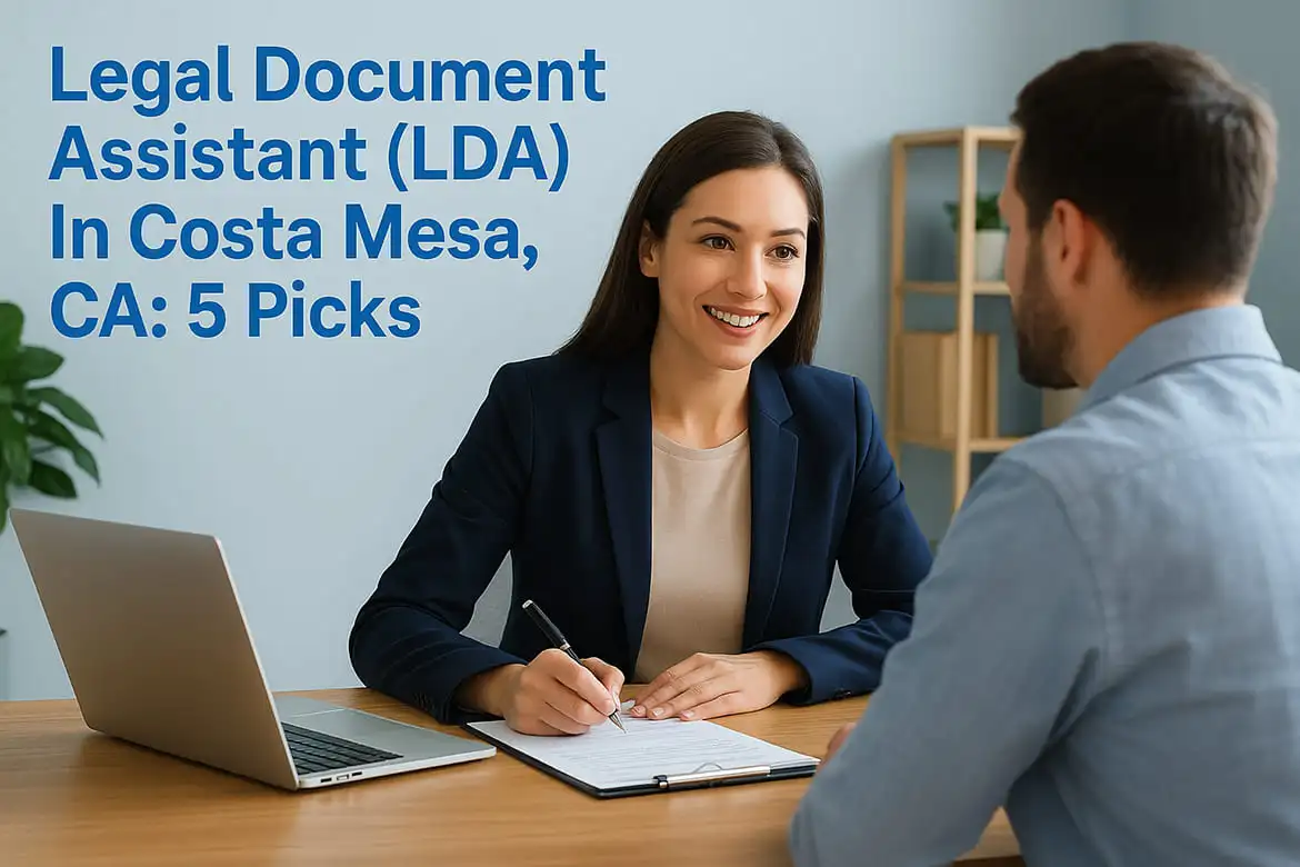 Legal Document Assistant In Costa Mesa, CA