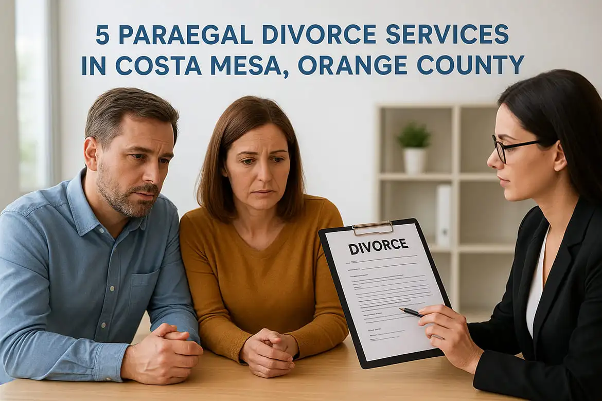 Paralegal Divorce Services In Costa Mesa, Orange County