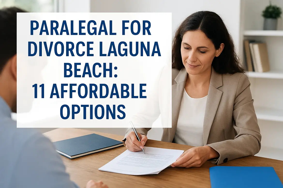 Paralegal For Divorce Laguna Beach