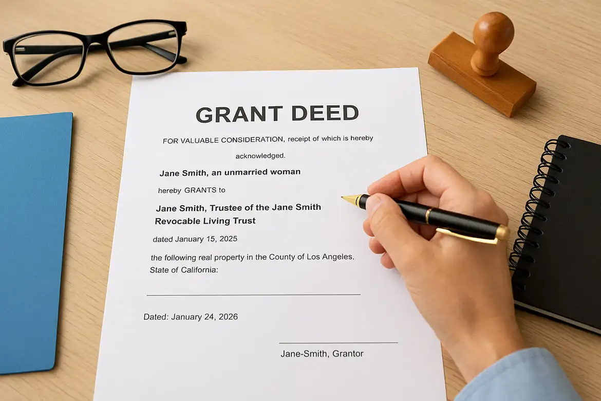 Prepare your new property deed