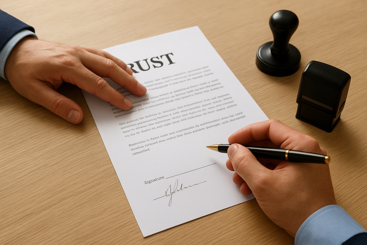 Signing, notarizing, and funding your trust