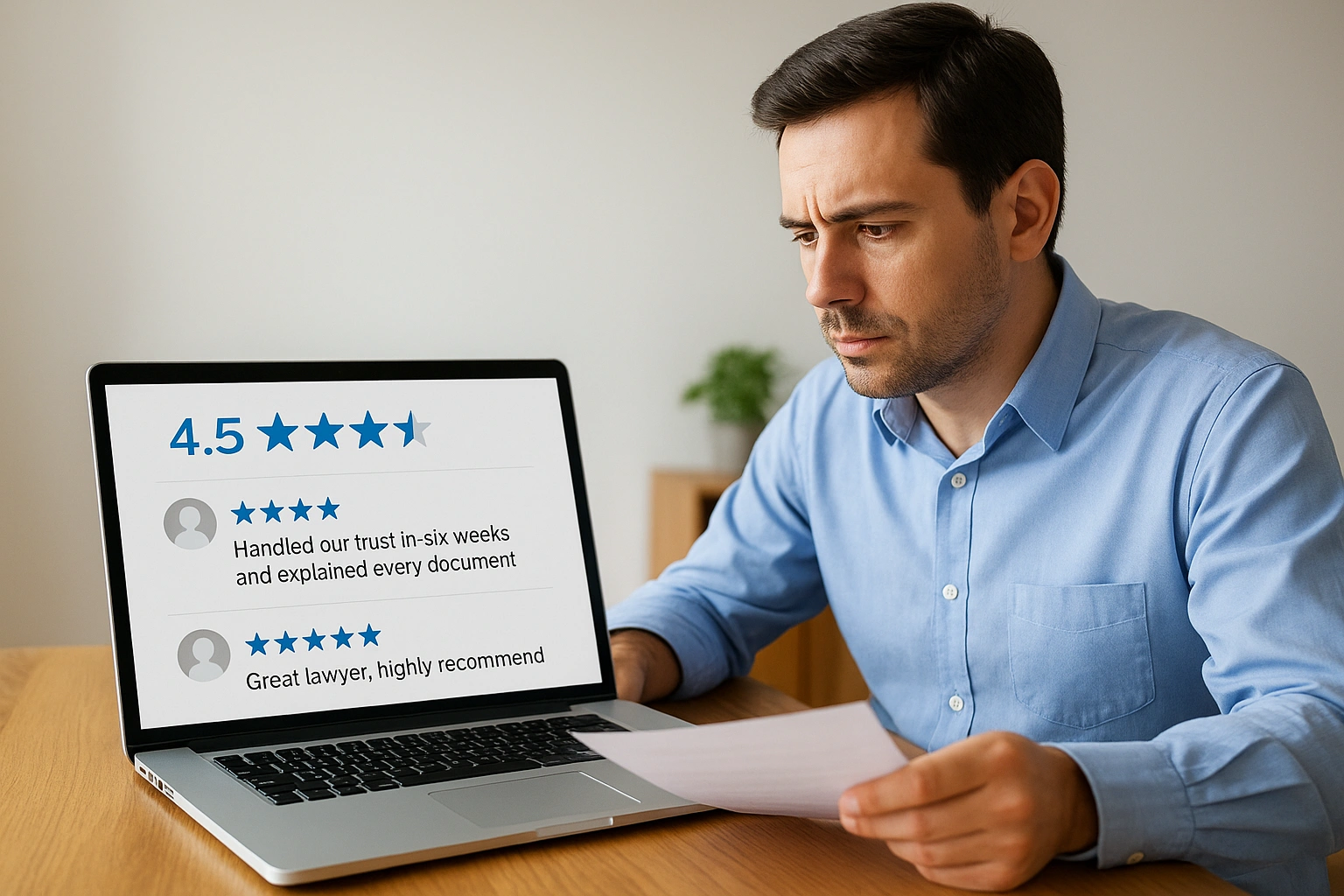 Step 4. Check reviews and professional reputation