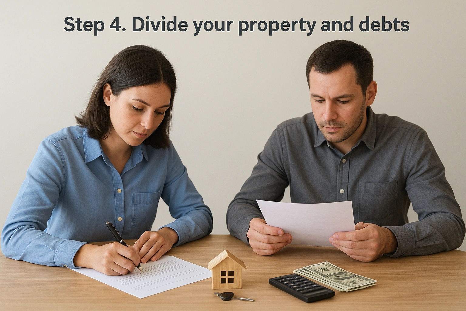 Step 4. Divide your property and debts