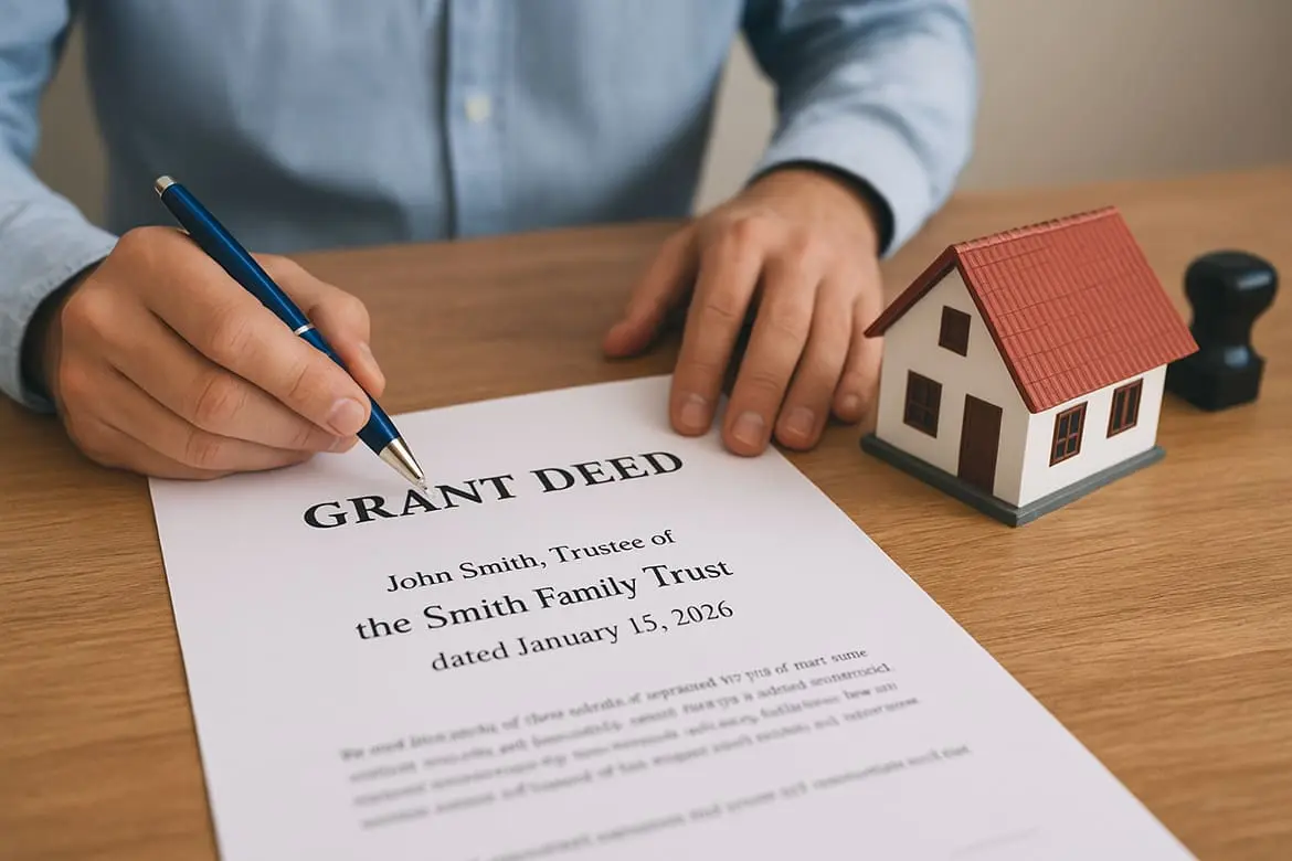 Transferring real estate into your trust