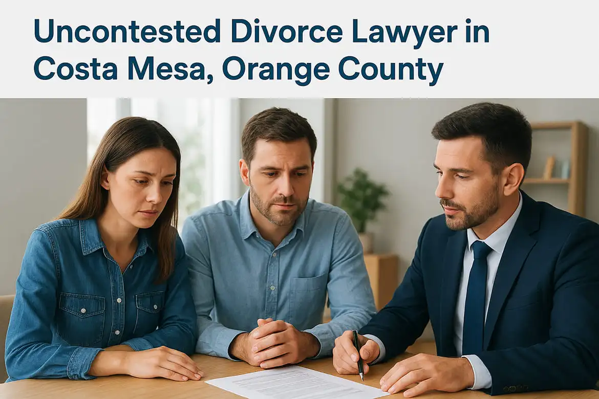 Uncontested Divorce Lawyer In Costa Mesa, Orange County