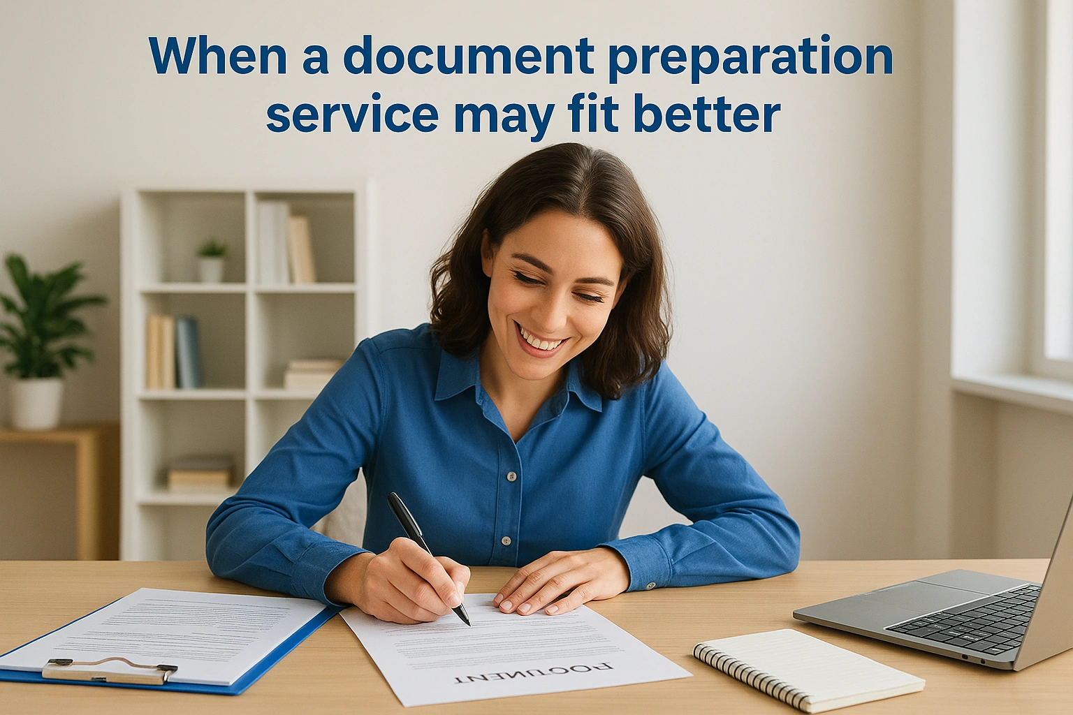 When a document preparation service may fit better